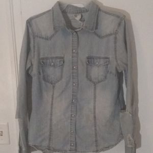 H&M Denim Button Down|L| $6